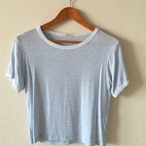 COPY - Brandy Melville Light Blue Cloud Striped T…